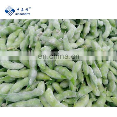 BRC A Approved Taiwan75  IQF Edamame in Pods with Glazing Frozen Soya Bean high quality soya bean