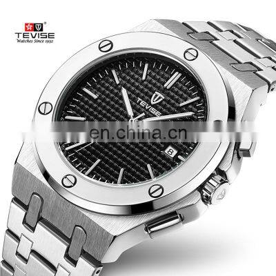 TEVISE T830B china watch brand custom logo mens wrist luxury minimalist mechanical oem man watch