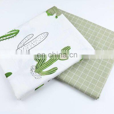 2.35m wide width pure cotton cloth wholesale cartoon cactus grid cotton quilt cover twill fabric