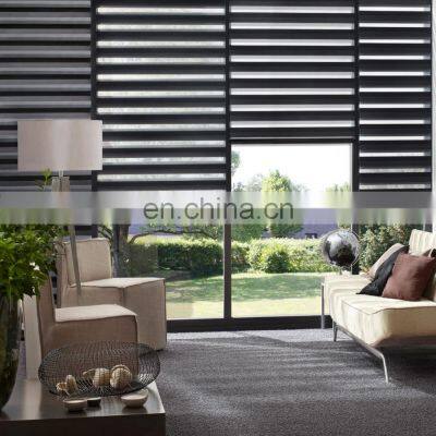 Electronic Motorized Automatic Blackout Window Shades Light Filtering Persianas Zigbee Blinds Jacquard Zebra Blind Roller Blind photo-5
