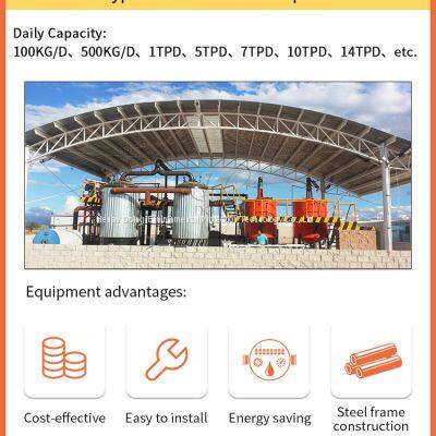 2022 Most Hot Sale Tire/ Plastic Pyrolysis Oil to Diesel Plant for Refine and Distill Used Oil Into Diesel Fuel photo-4