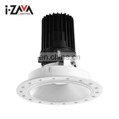 New Product Ultra Thin Experience Aluminum 12W 14W Farmeless Recessed Round Downlight