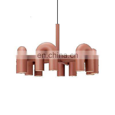 Postmodern Minimalist Led Pendant Light New Design Ceiling Hanging Lamp For Dining Room Art U-shaped Chandelier