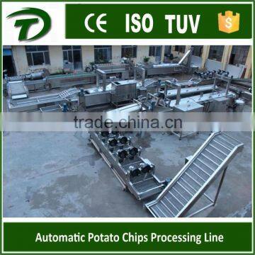 fully automatic potato chips production line 100-800KG/H