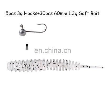 JOHNCOO 60mm 1.3g Bait Soft Lure Swim Bait Lure Fishing Silicon Saltwater Swimbait photo-2