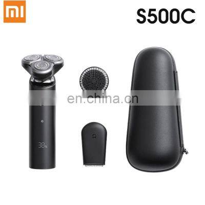 Xiaomi Mijia Electric Shaver S500C 3 Head Flex Razor Dry Wet Shaving Washable Portable Beard Trimmer Face Cleansing 3 In 1