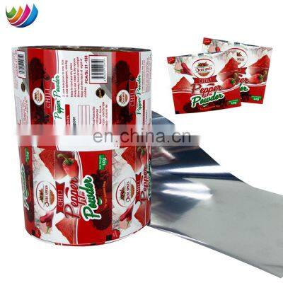 Custom Printed Chili Spice Sauce Sachet 121 Degrees Celsius Aluminium Foil Plastic Film Retort Packaging Roll For Pepper Powder photo-2