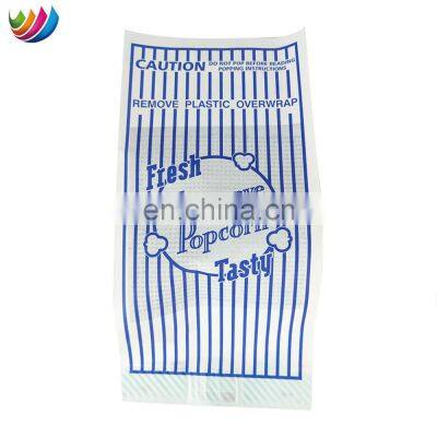 Custom Popcorn Paper Bags Bolsa De Papel Logo Printed Waterproof Kraft Paper Popcorn Chicken Bread Microwave Popcorn Bag photo-2