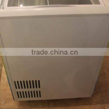 2 doors small commercial ice cream freezer display with compressor