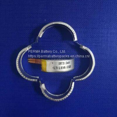 Ultra Small Curved Rechargeable Lithium Polymer Battery Customized for Smart Rings photo-2