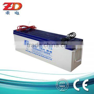 good quality AGM VALA gel solar panel battery