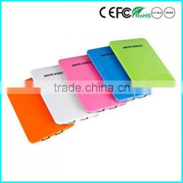 Ultrathin emergerce mobile charger power bank 10000mAh portable multi power charger