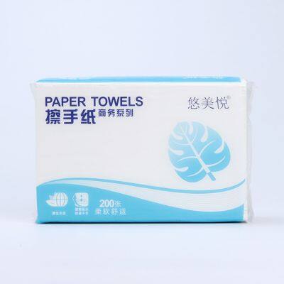 200 Draws * 20 Packs Full Box Commercial Toilet Paper, Washroom Dry Toilet Paper, Single Layer Thickened and Enlarged by 225 * 225mm/sheet