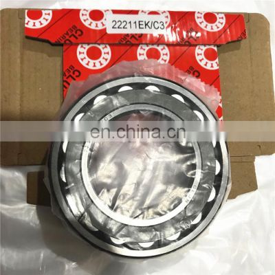 Supper Hot sales Spherical Roller Bearing 22211EK/C3 with Tapered Bore 55x100x25mm 22211EK/C3 bearing