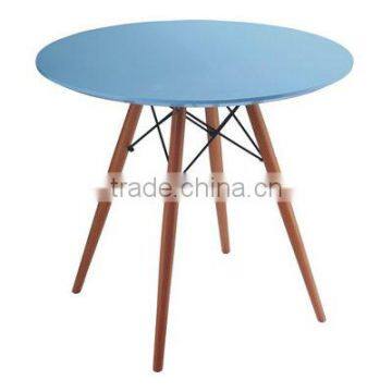 Glass or MDF Top With Wood Base Dining Table photo-5