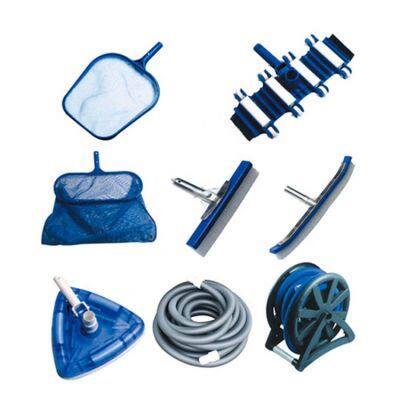 Pool Cleaning Accessories Swimming Pool Deep Net Leaf Skimmer, Wall Brush,Vacuum Head and Vacuum Hose