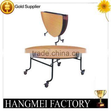 China Factory Supply Wood Folding Table for Canteen photo-3