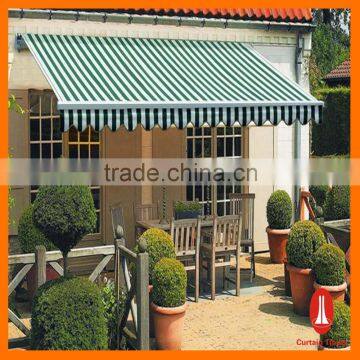 Curtain times double retractable awning with waterproof fabric