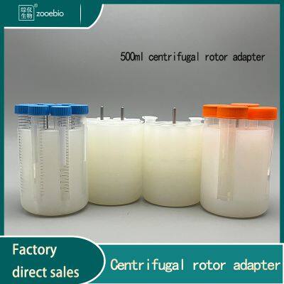 Centrifuge Adapter 500ml to 50ml 15ml 10ml 5ml Sleeve, 4x500ml Horizontal Rotor Converter