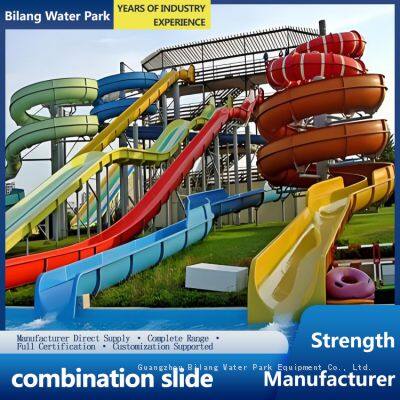 Water Park Equipment Spiral Slide Spiral Combination Slide