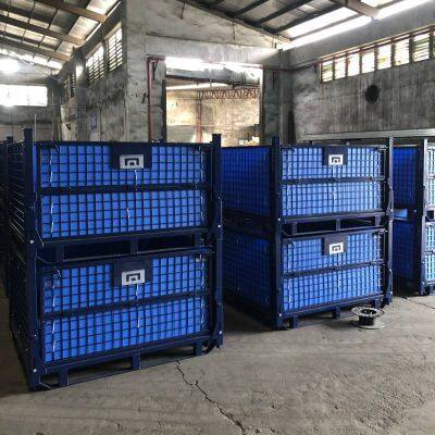 Целлюлированные нестандартные складываемые корзины для хранения Jinchuan, удобные для переработки, эффективные в работе, антикоррозионные и легко обслуживаемые, с стандартизированным управлением