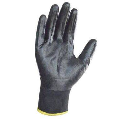 Enkerr Ms851005 Black Nitrile Coated Oil-resistant Protective Gloves photo-4