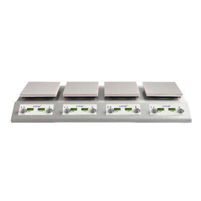 Four-piece Four-spoke Ceramic Plate Multi-position Heating Magnetic Stirrer photo-3