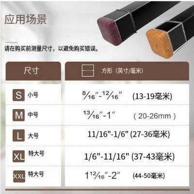 24 Pcs Chair Leg Floor Protectors Square, Silicone Chair Leg Covers Caps for Hardwood Floors With Wrapped Felt, Furniture Feet Protector Pads photo-2