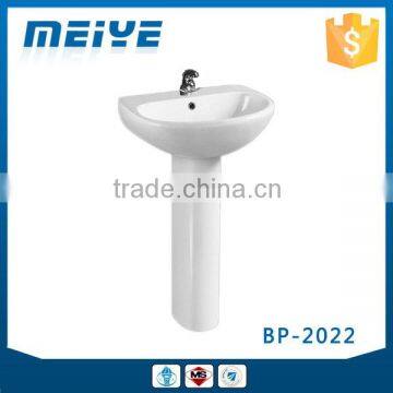 BP-2022 Modern Bathroom Design, Quality Pedestal Basin, Bathroom Ceramic Hand Wash Sink Bash Bowl