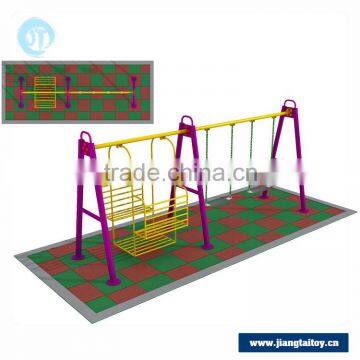 JT16-10802 Outdoor park adult combine swing for steel garden swing