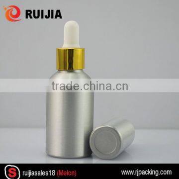 In stock!!!---30ml aluminum bottle for ejuice e-liquid with caps and dropper