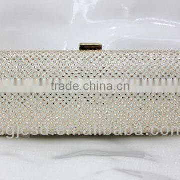 Cuboid solid hotfix sequin fashion clutch bag,grace evening bag