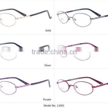 Full-rim Metal Oval New Model Fancy Reading Eyewear Optical Glasses Frame From China photo-3