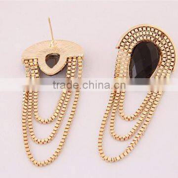 Chinese Factory Price Cheap Price High Quality Chain Link Tassels Earrings photo-3