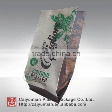 Aluminum Valve Coffee Bag Eight Side Sealing Stand up Coffee Pouch With Zipper and Your Design Printing photo-4