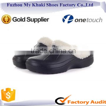 Winter new warm EVA clogs and cotton garden shoes,plastic warm slippers