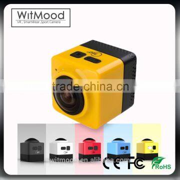 2016 New Hot Panorama video camera drone with hd camera, 360 degree camera wireless Cube 360 action camera