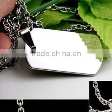 High Quality Stainless Steel Mirror Polish Blank Dog Tag photo-3