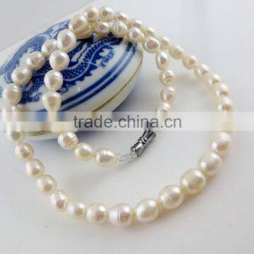 Genuine Natural White Freshwater Pearl Necklace