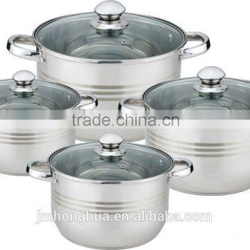 8 PCS stainless steel cookware set