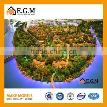 Miniature Scale Town House Model with Led Light