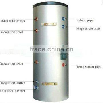 300L stainless steel water tank with double coil with high quality and best price