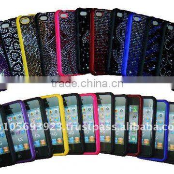 Rhinestone bling bling back cover case for iphone 4 & 4s