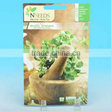 factory for customized printed laminated vegetable seed packets