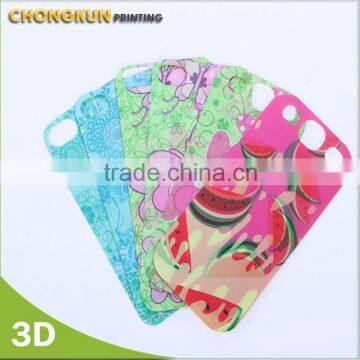 Customized Plastic 3d lenticular cell phone sticker iphone 4/5/6s samsung sticker