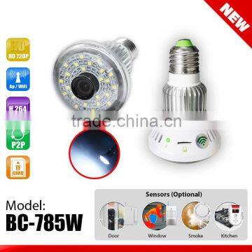 HD720P WiFi Bulb lamp hidden camera