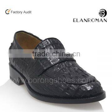 Top quality Handmade crocodile skin shoes with Goodyear welt