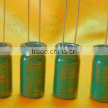 high frequency low ESR alum electrolytic capacitor
