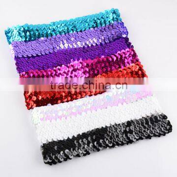 Fashion Kids Sequin Elastic Headband Toddler Headband Baby Glitter Hair Band Wh-1748 photo-2