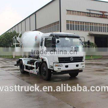 DONGFENG 4x2 concrete mixer truck volume is 3.24cbm at reasonable price